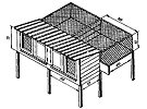 Клетки для кроликов конструкции «Кленово-Чегодаево»
